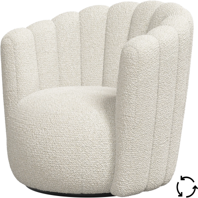 Sweet Art armchair with swivel function