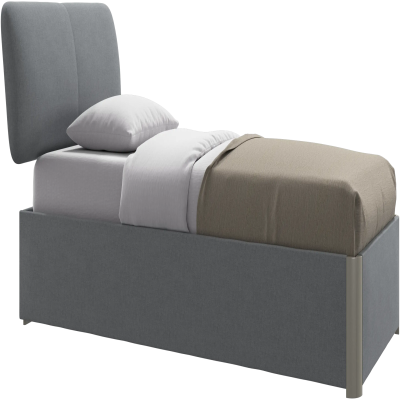 Element bed, bed-mounted headboard, without slats, excl. mattress