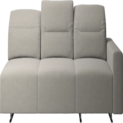 Hampton sofa with adjustable back and storage on the right side