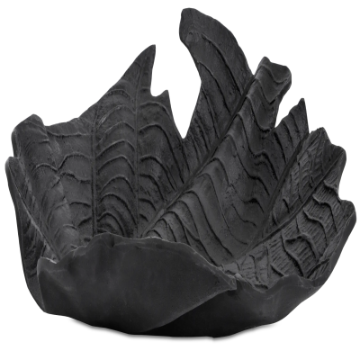 Velvet leaf sculpture