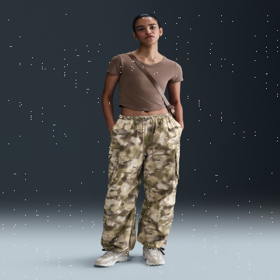 Nike SportswearWomen's Mid-Rise Oversized Camo Cargo Trousers