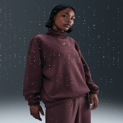 Nike Sportswear Phoenix PlushWomen's Cosy Fleece Oversized Mock-Neck Top