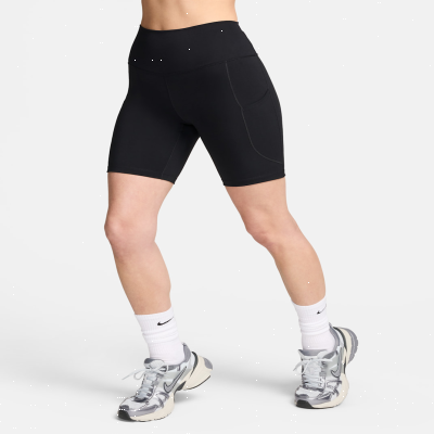 Recycled MaterialsNike OneWomen's High-Waisted 20.5cm (approx.) Biker Shorts with Pockets
