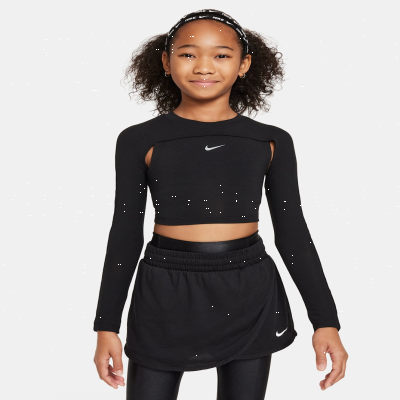 Recycled MaterialsNikeGirls' Dri-FIT Long-Sleeve Top