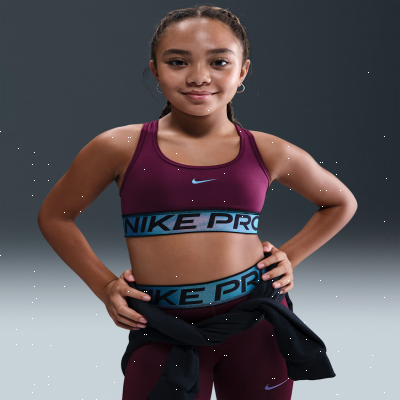 Recycled MaterialsNike Pro SwooshOlder Kids' Sports Bra with Shine Accents