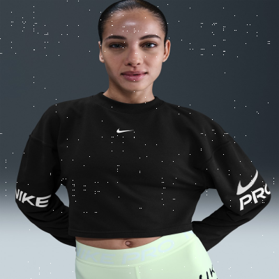 Recycled MaterialsNike ProWomen's Dri-FIT Loose Crew-Neck French Terry Sweatshirt