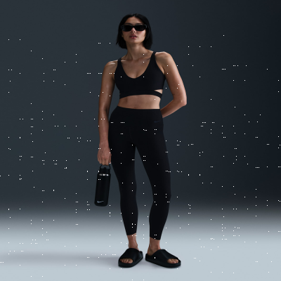 Recycled MaterialsNike Zenvy RibWomen's High-Waisted 7/8 Leggings