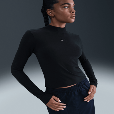 Nike Sportswear Chill KnitWomen's Slim Long-Sleeve Mock-Neck T-Shirt