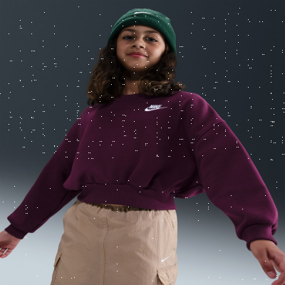 Nike Sportswear Club FleeceGirls' Boxy Crew-Neck Sweatshirt