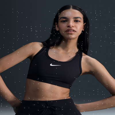 Recycled MaterialsNike Swoosh Medium SupportWomen's Padded Sports Bra (Plus Size)