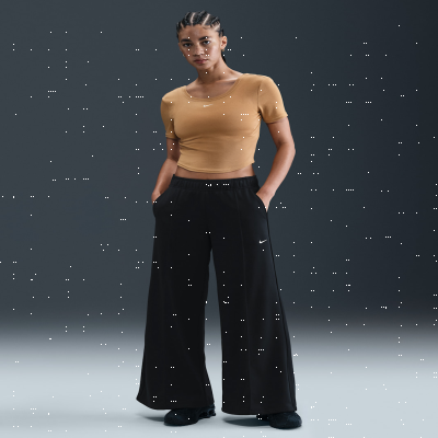Recycled MaterialsNike SportswearWomen's Mid-Rise Wide-Leg Tracksuit Bottoms