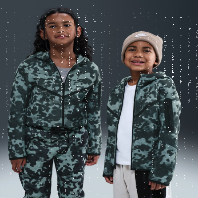 Recycled MaterialsNike TechOlder Kids' (Boys') Full-Zip Camo Fleece Hoodie