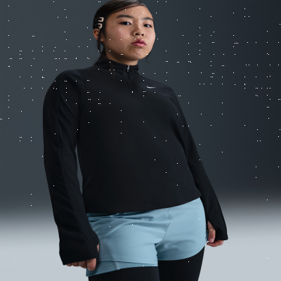 Recycled MaterialsNike Dri-FITOlder Kids' (Girls') Long-Sleeve 1/2-Zip Top (Extended Size)