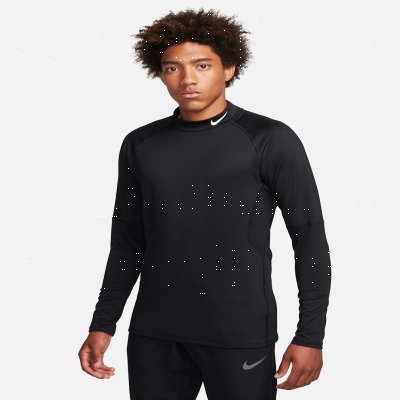 Recycled MaterialsNike ProMen's Dri-FIT Warm Long-Sleeve Fitness Mock