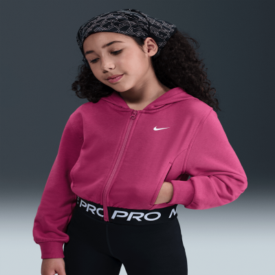 Recycled MaterialsNike Pro FleeceOlder Kids' (Girls') Dri-FIT Full-Zip Hoodie
