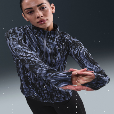 Recycled MaterialsNike SwiftWomen's Dri-FIT UV 1/2-Zip Printed Running Top