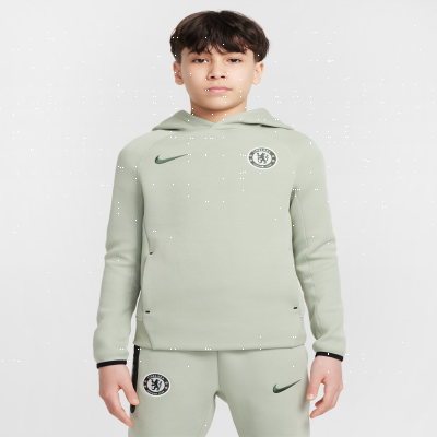 Chelsea F.C. TechOlder Kids' (Boys') Nike Football Fleece Pullover Hoodie