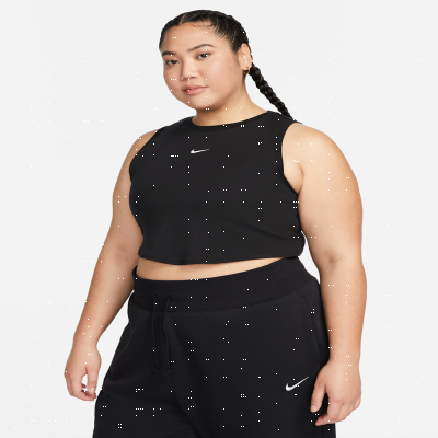 Nike Sportswear Chill KnitWomen's Tight Cropped Mini-Rib Tank Top (Plus Size)