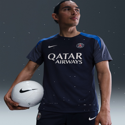 Recycled MaterialsParis Saint-Germain StrikeMen's Nike Dri-FIT Football Short-Sleeve Top