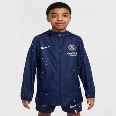 Recycled MaterialsParis Saint-Germain Academy ProOlder Kids' Nike Football Hooded Rain Jacket