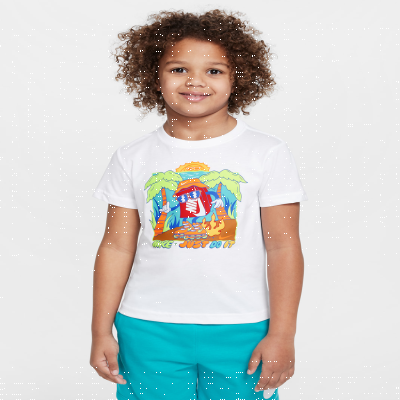 NikeLittle Kids' Boxy Palm Tree T-Shirt