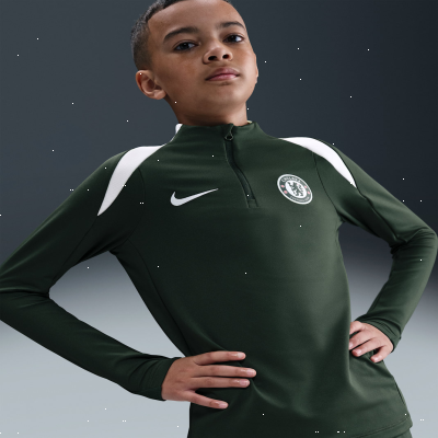 Recycled MaterialsChelsea F.C. StrikeOlder Kids' Nike Dri-FIT Football Drill Top