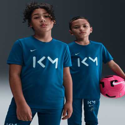Recycled MaterialsKylian Mbappé AcademyOlder Kids' Nike Dri-FIT Football Short-Sleeve Top