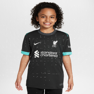 Recycled MaterialsLiverpool F.C. 2024/25 Stadium AwayOlder Kids' Nike Dri-FIT Football Replica Shirt