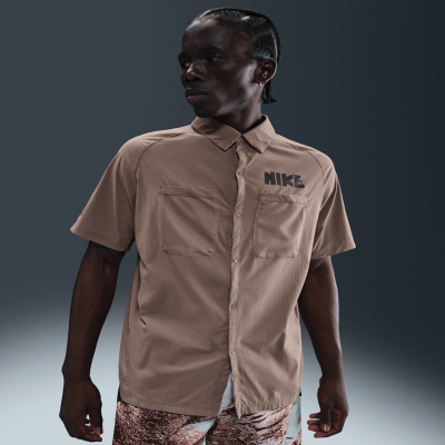 Recycled MaterialsNikeMen's Dri-FIT UV Button-Up Short-Sleeve Running Top