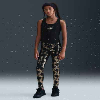 Recycled MaterialsNike OneOlder Kids' (Girls') Dri-FIT Printed Leggings