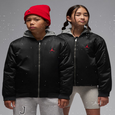 JordanOlder Kids' Big Logo Hooded Bomber