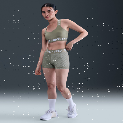 Recycled MaterialsNike ProWomen's Mid-Rise 7.5cm (approx.) Printed Biker Shorts