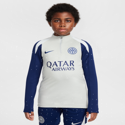 Recycled MaterialsInter Milan StrikeOlder Kids' Nike Dri-FIT Football Drill Top