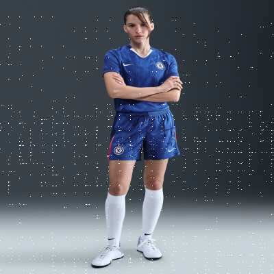 Recycled MaterialsChelsea F.C. 2025/26 Stadium HomeWomen's Nike Dri-FIT Football Replica Shorts
