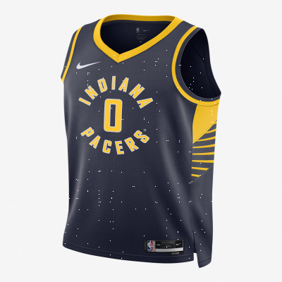 Recycled MaterialsIndiana Pacers Icon EditionMen's Nike Dri-FIT NBA Swingman Jersey