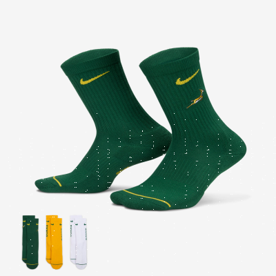 SpringboksUnisex Nike Rugby Everyday Cushion 3-Pack Socks