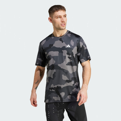 Train Essentials Camo Allover Print T-Shirt