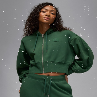 Jordan Flight FleeceWomen's Cropped Satin-Lined Hoodie
