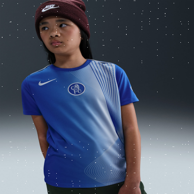 Recycled MaterialsChelsea F.C. Academy Pro ThirdOlder Kids' Nike Dri-FIT Football Pre-Match Top