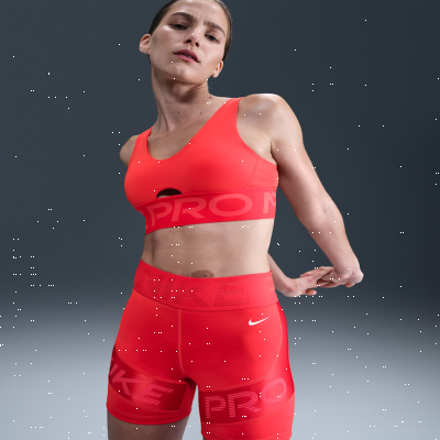 Recycled MaterialsNike Pro Indy PlungeWomen's Medium-Support Padded Sports Bra