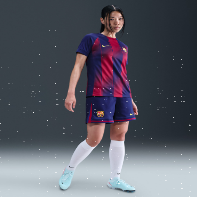 Recycled MaterialsF.C. Barcelona 2025/26 Stadium HomeWomen's Nike Dri-FIT Football Replica Shorts