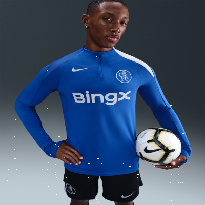 Recycled MaterialsChelsea F.C. Strike ThirdMen's Nike Dri-FIT Total 90 Football Knit Drill Top