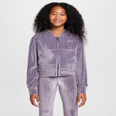 Recycled MaterialsNike SportswearOlder Kids' (Girls') Full-Zip Ribbed Hoodie