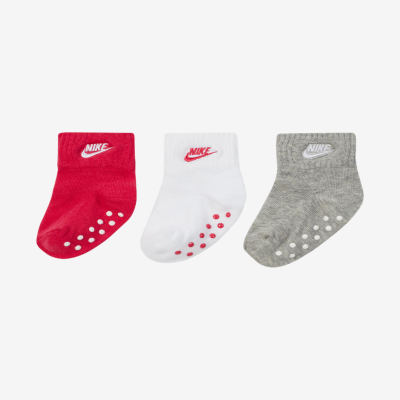 NikeBaby (6–12M) Gripper Ankle Socks (3 Pairs)