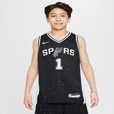 San Antonio Spurs 2022/23 Icon EditionOlder Kids' (Boys') NBA Swingman Jersey