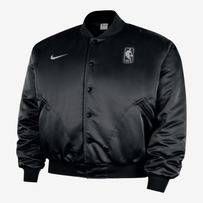 Recycled MaterialsTeam 31Men's Nike NBA Full Press-Stud Bomber Jacket