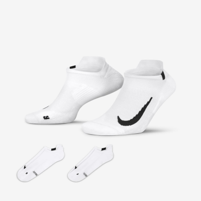 Nike MultiplierRunning No-Show Socks (2 Pairs)