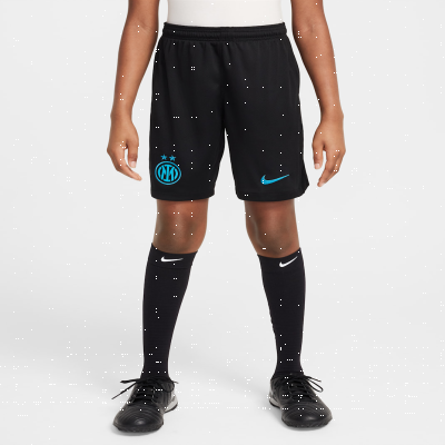 Recycled MaterialsInter Milan 2025/26 Stadium HomeOlder Kids' Nike Dri-FIT Football Replica Shorts