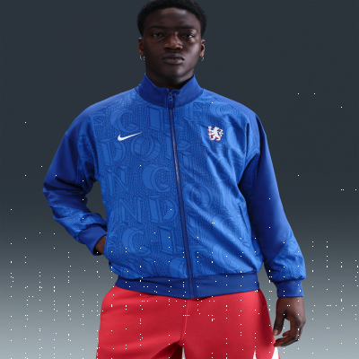 Recycled MaterialsChelsea F.C. StrikeMen's Nike Dri-FIT Football Anthem Jacket