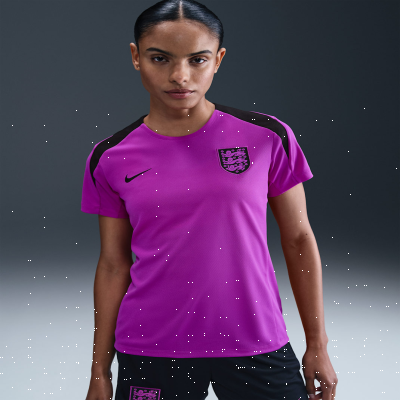 Recycled MaterialsEngland StrikeWomen's Nike Dri-FIT Football Short-Sleeve Top